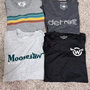 Moosejaw Women's 3 Short Sleeve Tees 1 Long Sleeve- Multi-Color Pack